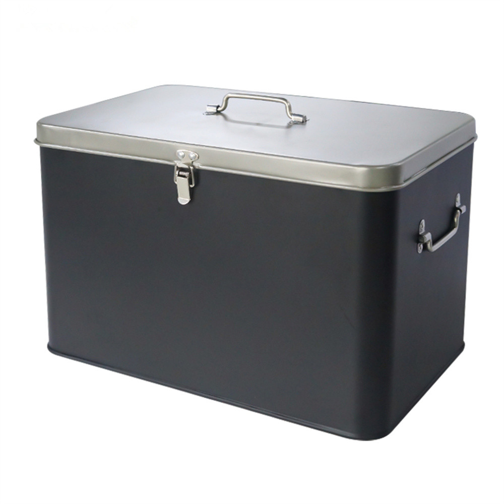 Food Storage Locker - Büyük Kapasiteli Saklama Kutusu Kapaklı Metal