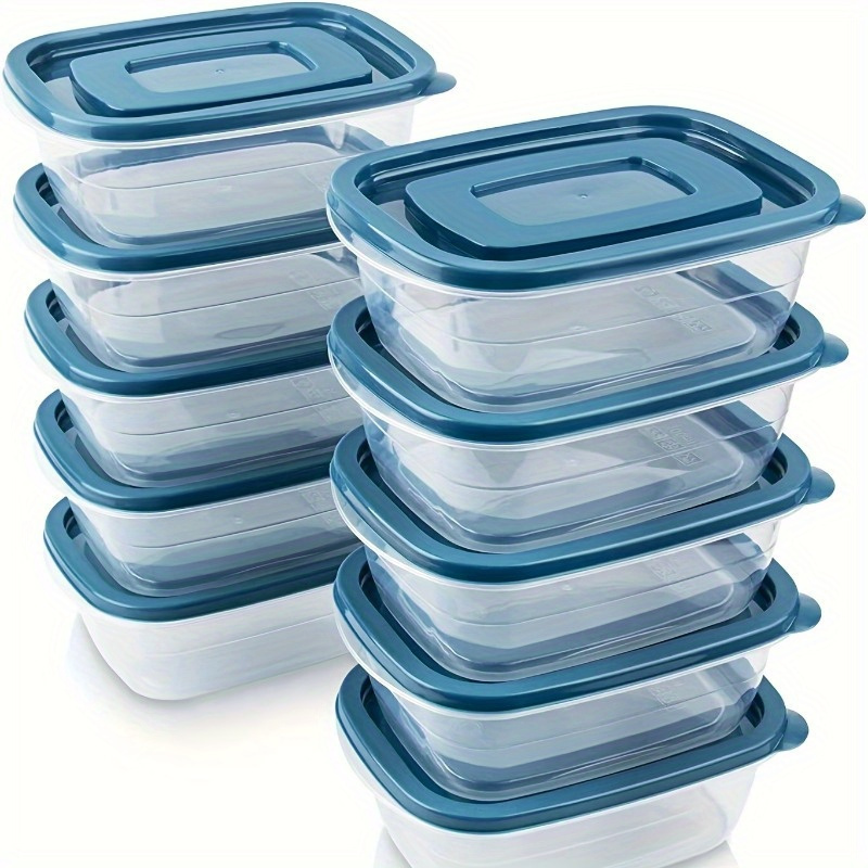 Set Food Storage - 6'lı Şeffaf İstiflenebilir Plastik Gıda Saklama