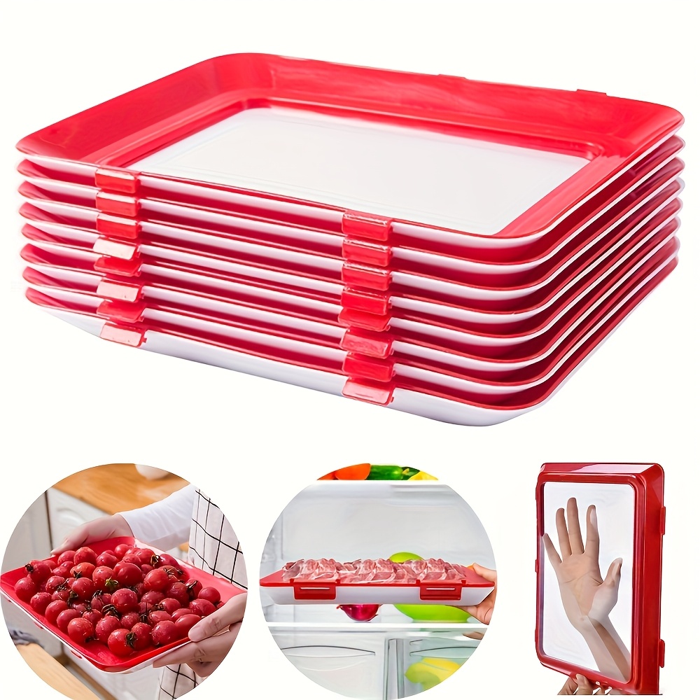 Food Storage Food Safety - Gıda Koruma Tepsisi Yeniden Kullanılabilir İstiflenebilir