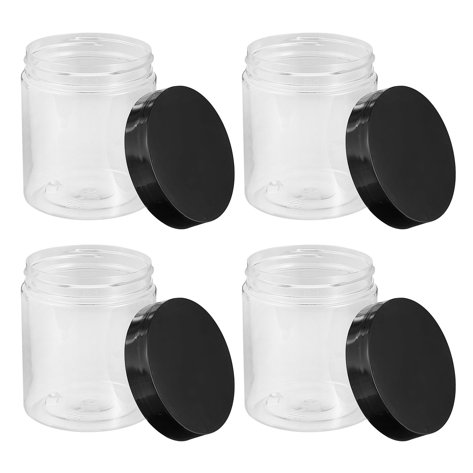 Food Storage Jars Airtight - 12 Adet Yüksek Kaliteli Şeffaf Plastik