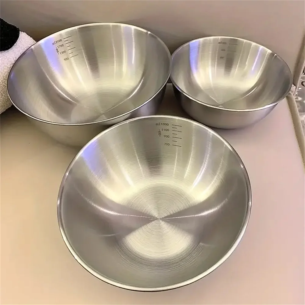 Set Food Storage - 1-3 Paslanmaz Çelik Kase Seti Ölçekli,