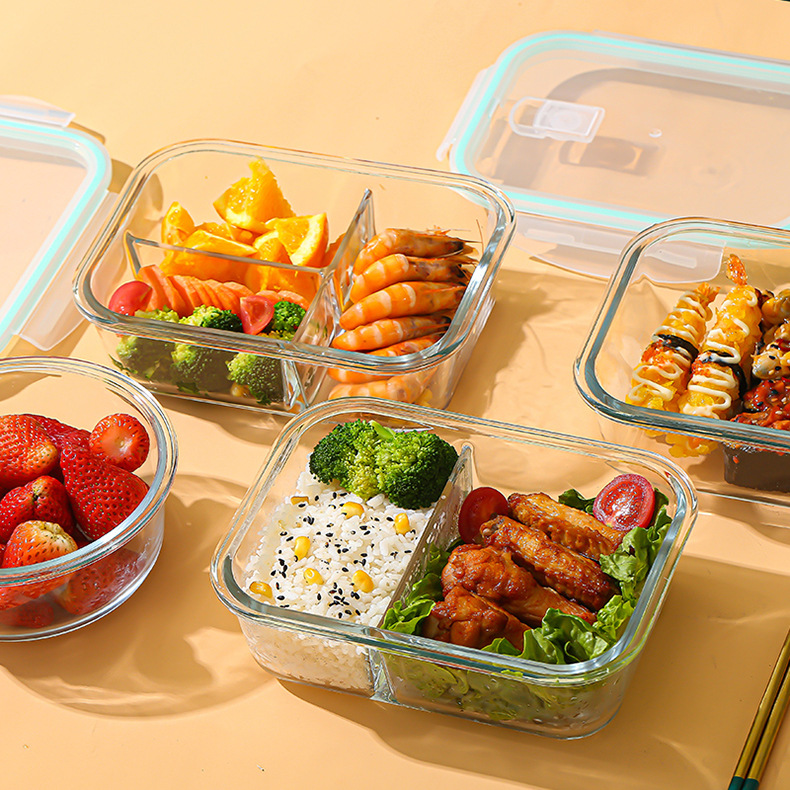 Food Storage Method - Cam Saklama Kabı yüksek borosilikat ısıya