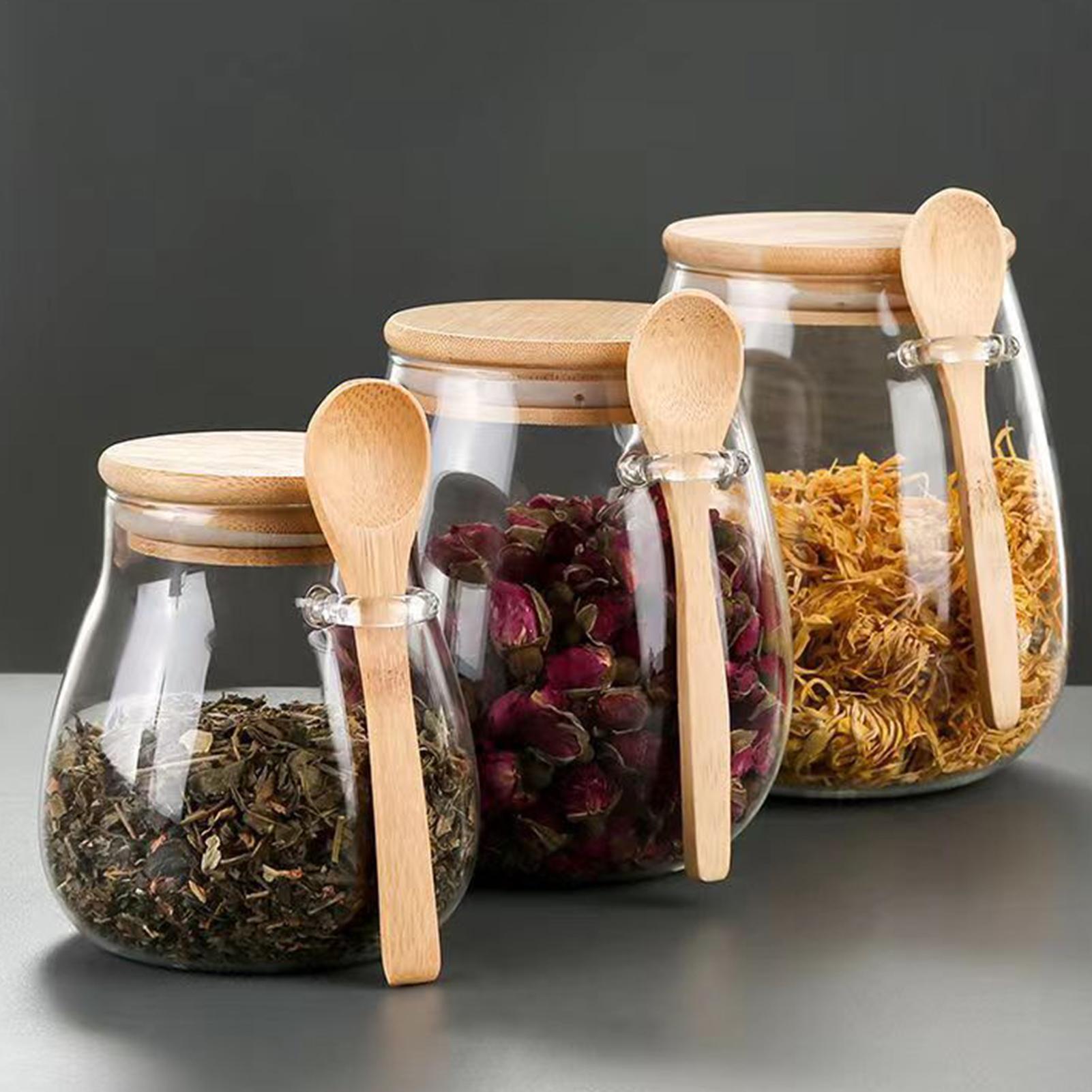 Food Storage Food Safety - Cam çay kavanozu Ev tipi mühürlü