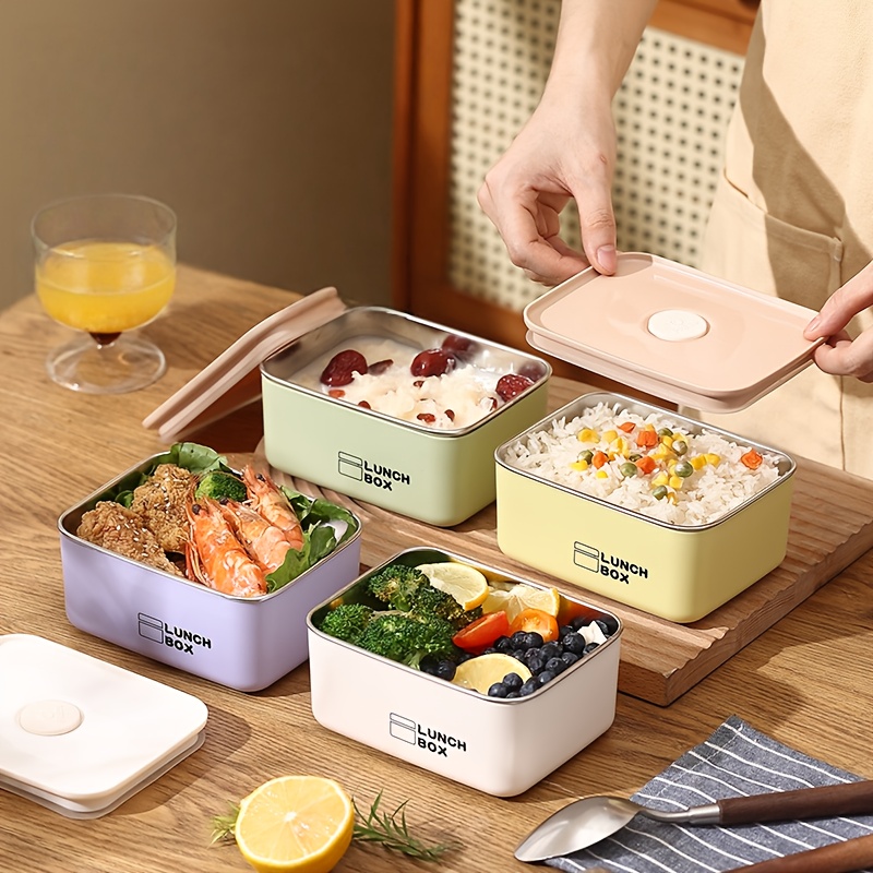 Set Food Storage - Paslanmaz Çelik Sızdırmaz Yiyecek Saklama Kabı