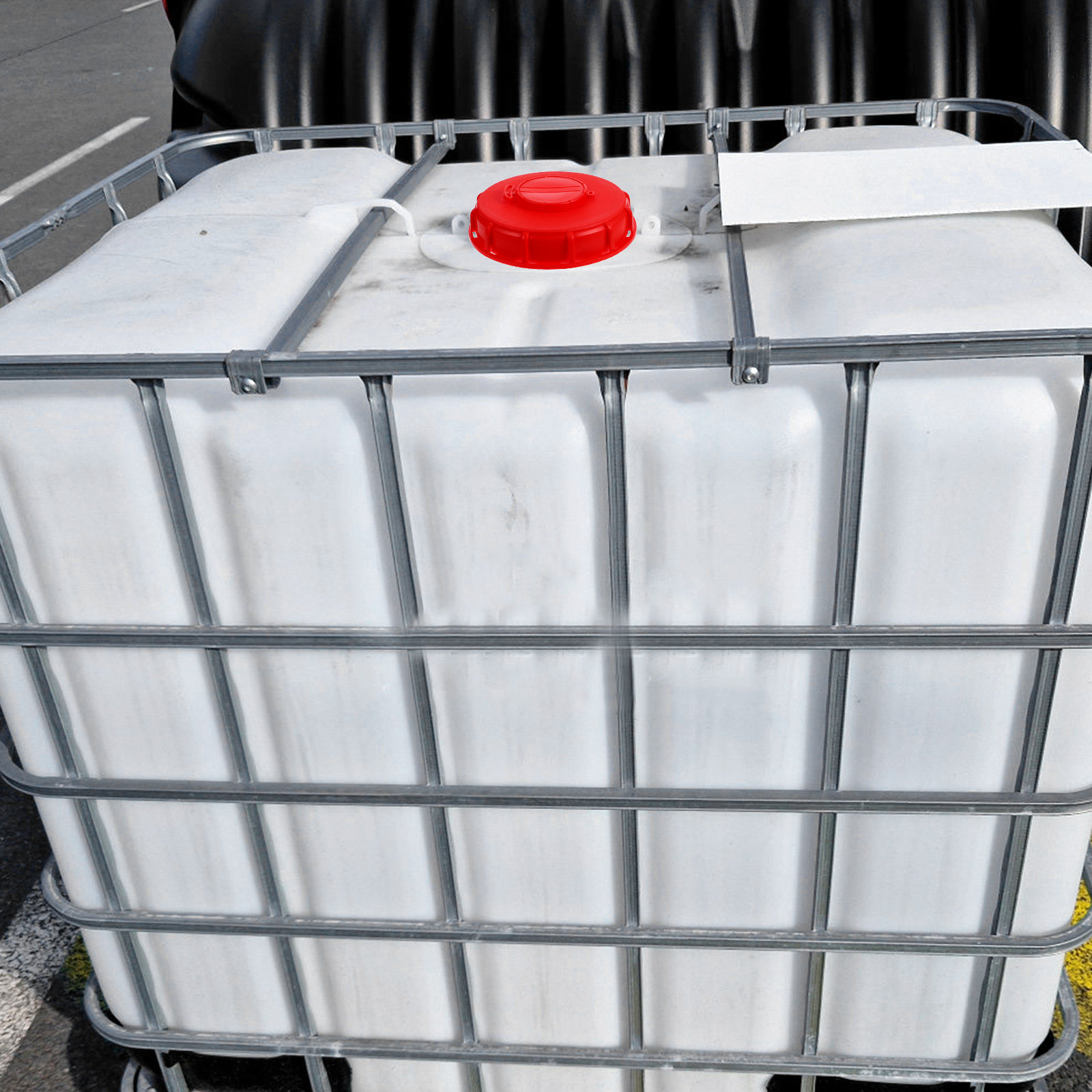 Food Storage Lid - IBC Tote Kapağı Kırmızı 16.2cm ABS