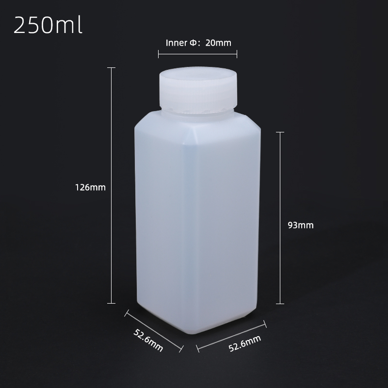 Food Storage Drums - 10 adet 250ML boş HDPE şişe