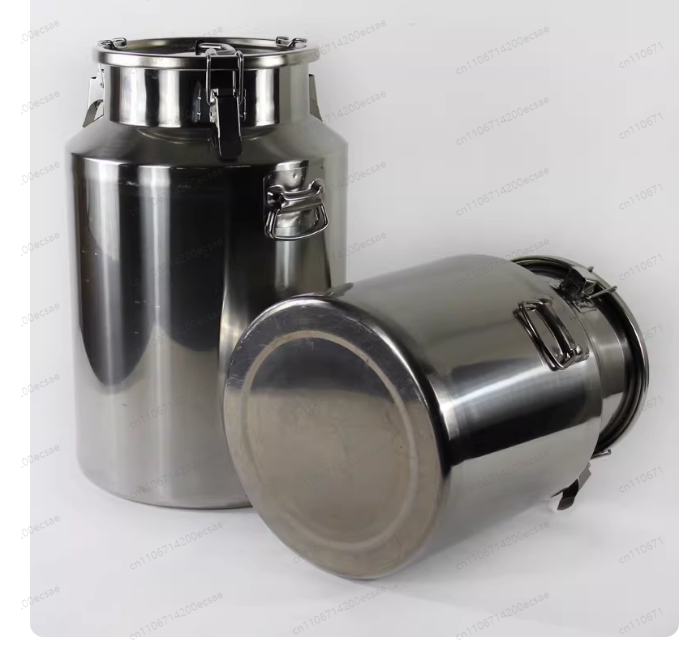 Food Storage Drums - 50LB 304 Paslanmaz Çelik Sızdırmaz Varil