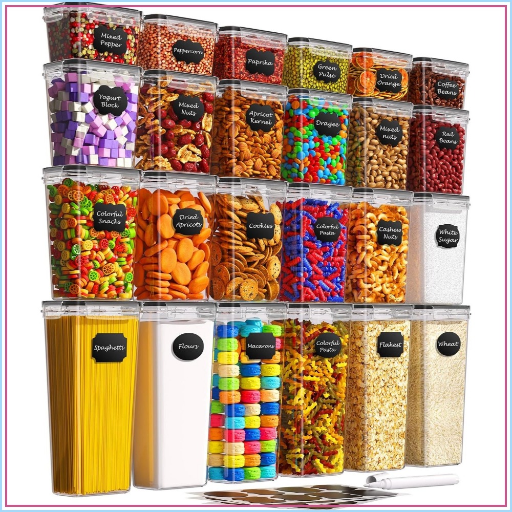 Food Storage Lid - 24 Adet Hava Geçirmez Gıda Saklama