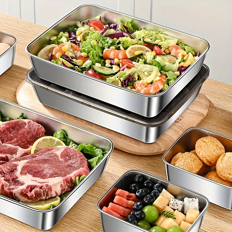 5'li Paslanmaz Çelik Gıda Sakl - Set Food Storage incelemesi ve fiyatı