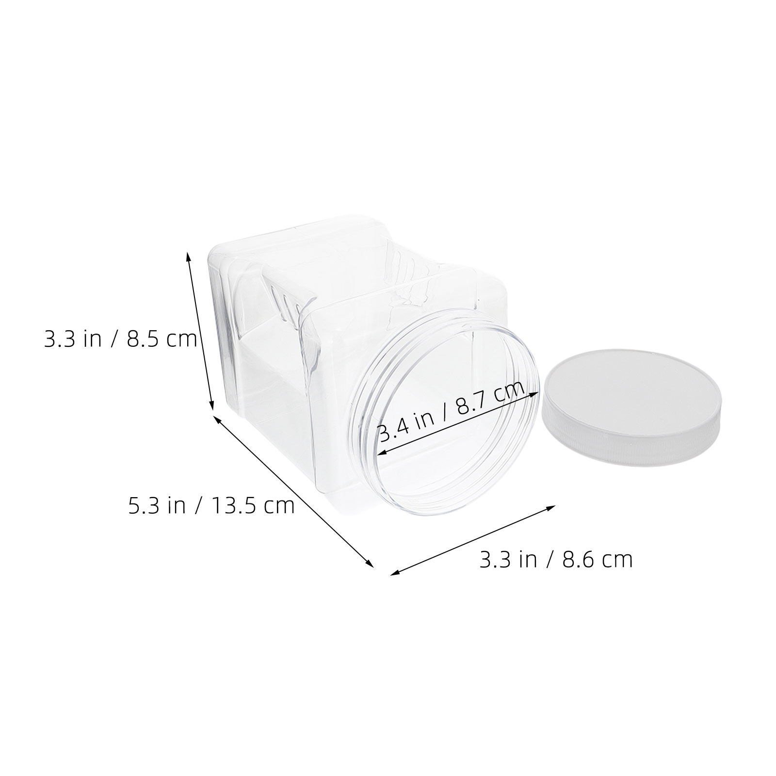 6 Adet Şeffaf Kare Plastik Sak - Food Storage Jars Airtight incelemesi ve fiyatı