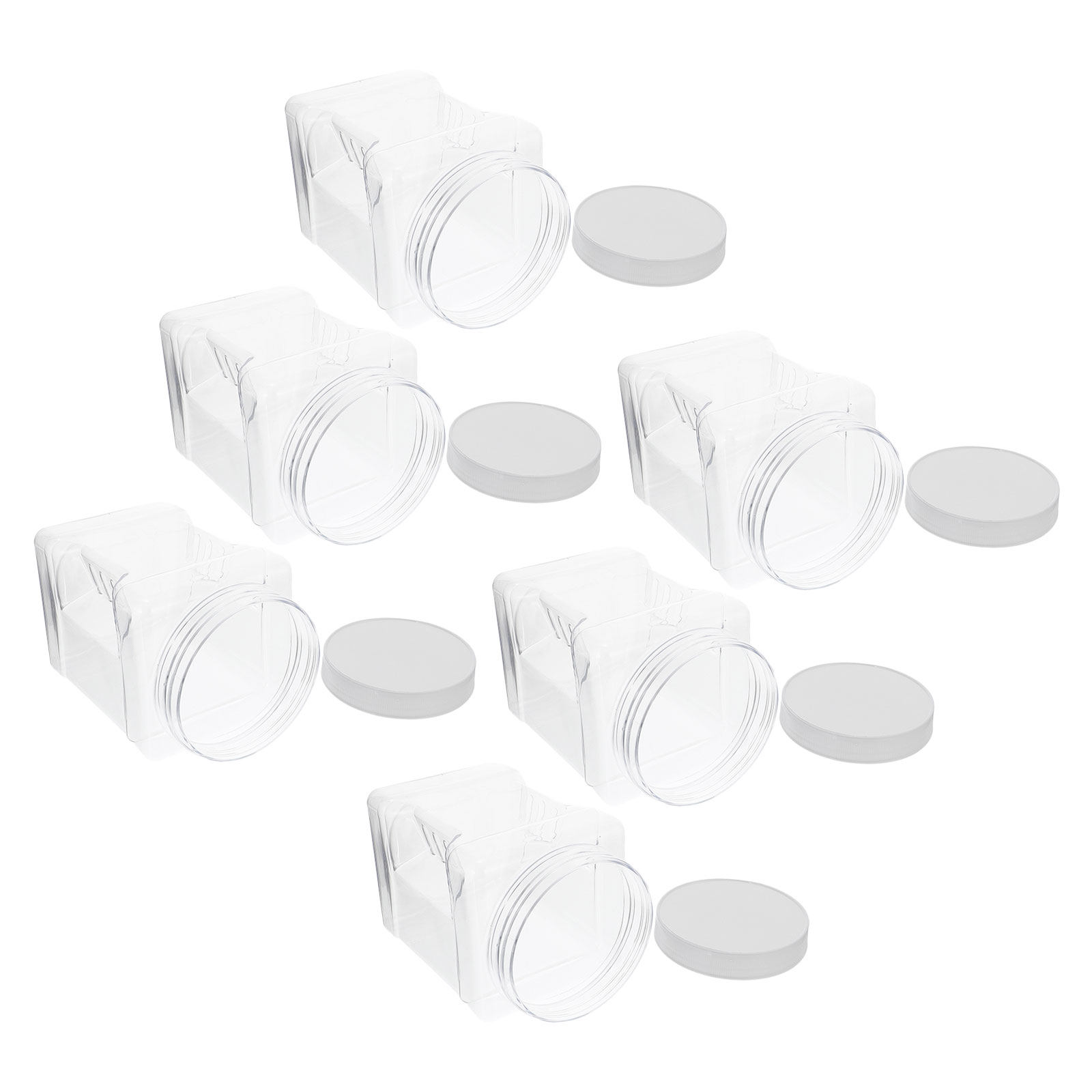 6 Adet Şeffaf Kare Plastik Sak - Food Storage Jars Airtight incelemesi ve fiyatı