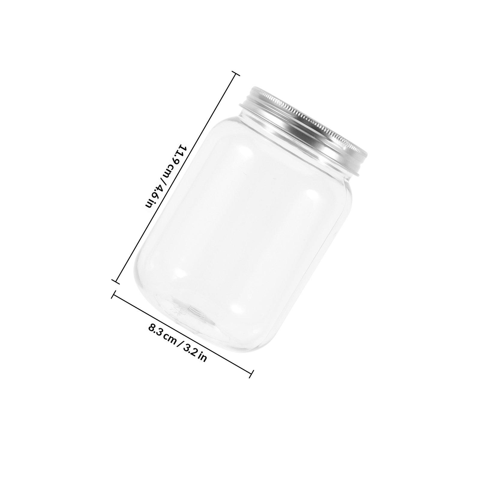 4 adet şeffaf plastik kavanozl - Food Storage Jars Airtight incelemesi ve fiyatı