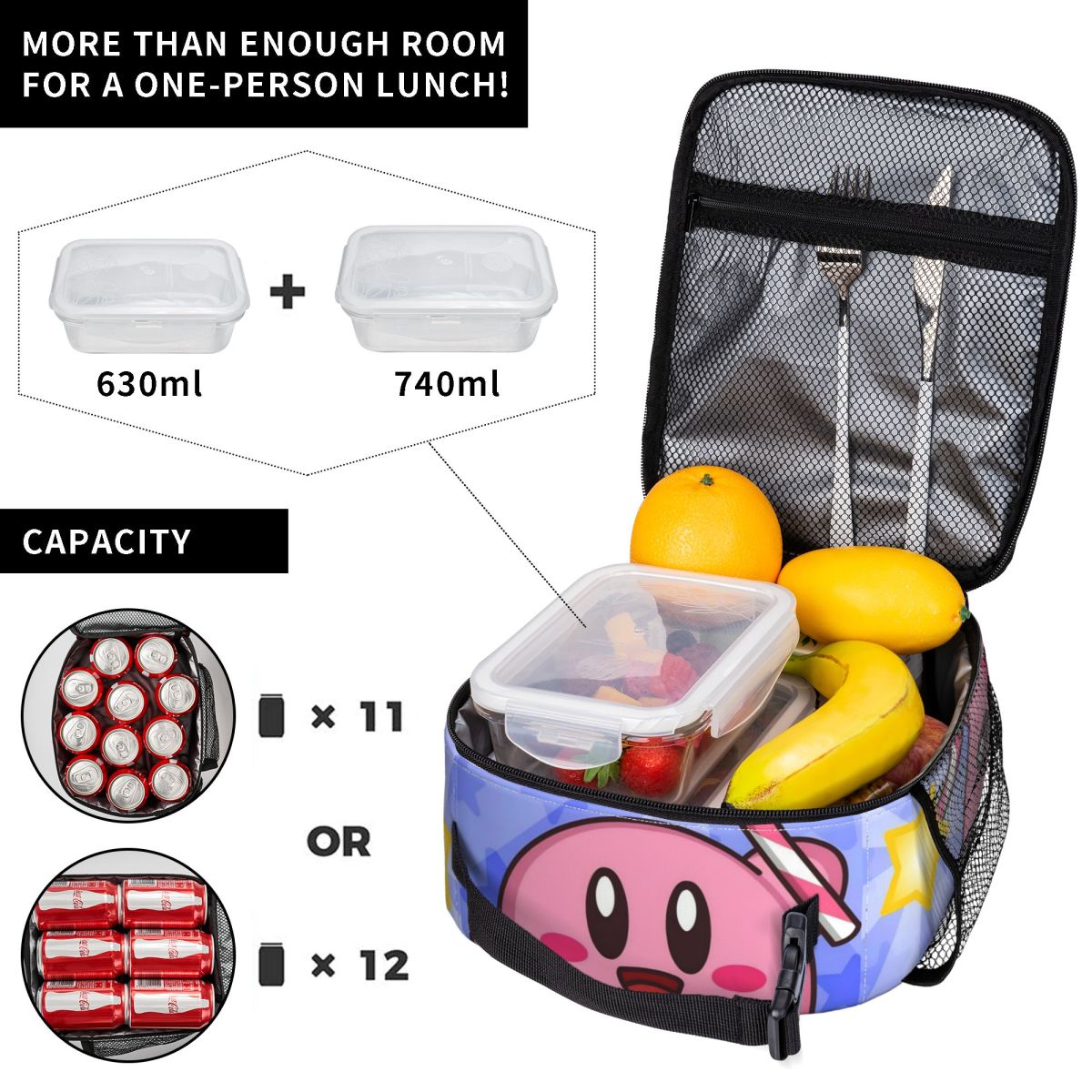 Pembe Kirbys Komik Oyun Ürünü  - Food Storage In Cooler incelemesi ve fiyatı