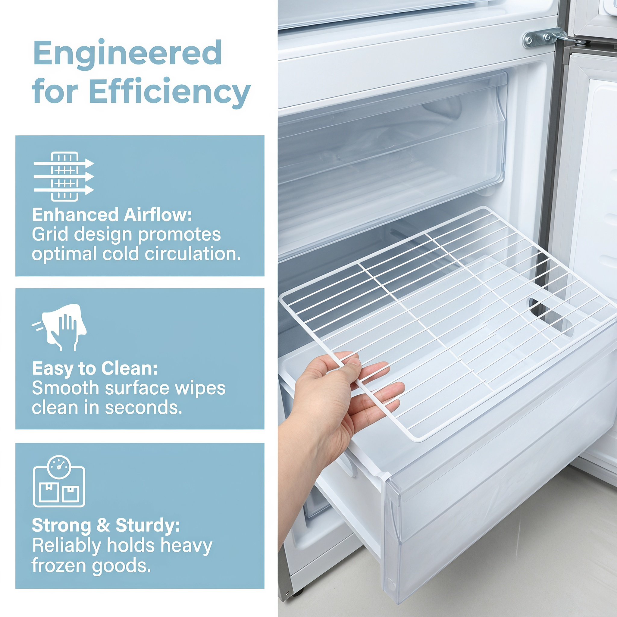 Dondurucu Metal Tel Raf Bölücü - Food Storage Refrigerator incelemesi ve fiyatı