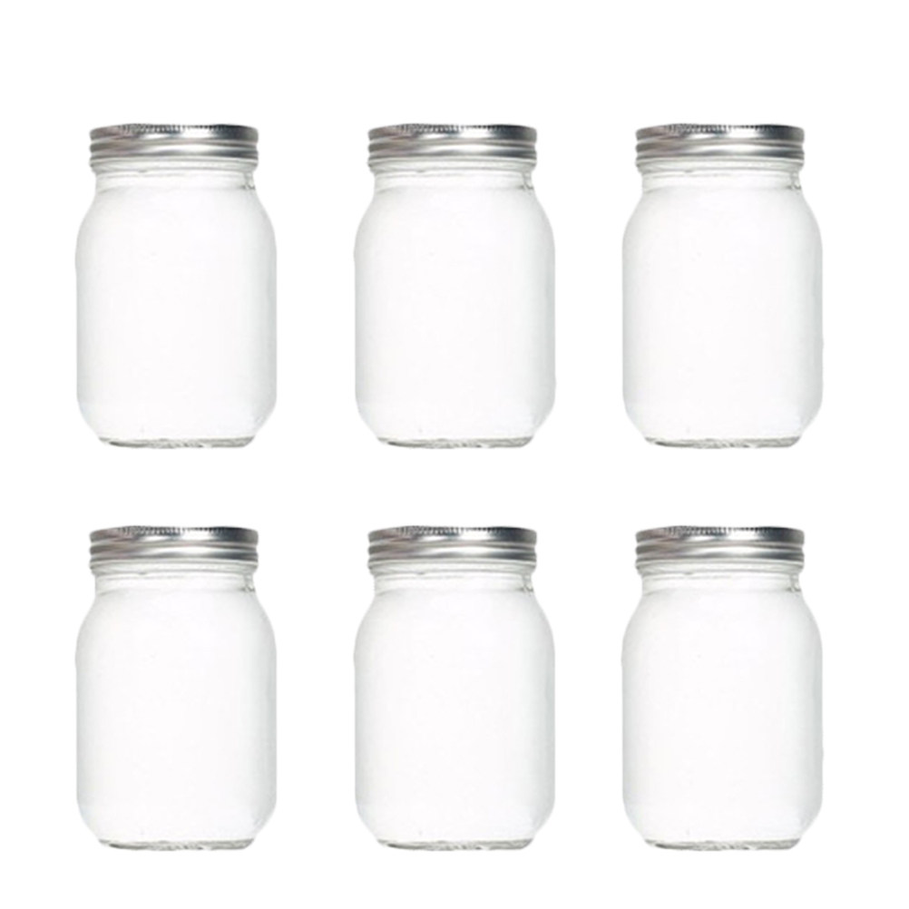 6 adet şeffaf yuvarlak cam kav - Food Storage Jars Airtight incelemesi ve fiyatı