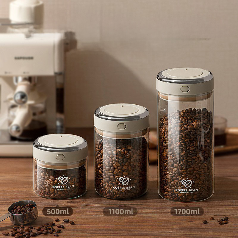 500/1100/1700ml Kahve Çekirdek - Food Storage Jars Airtight incelemesi ve fiyatı