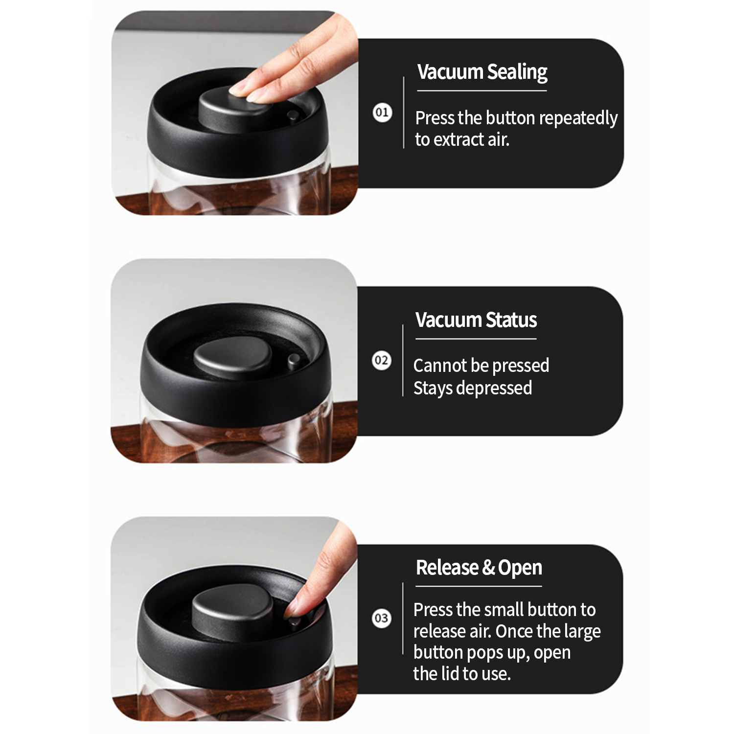 OANKR Vakumlu Kahve Kabı 500ml - Food Storage Jars Airtight incelemesi ve fiyatı
