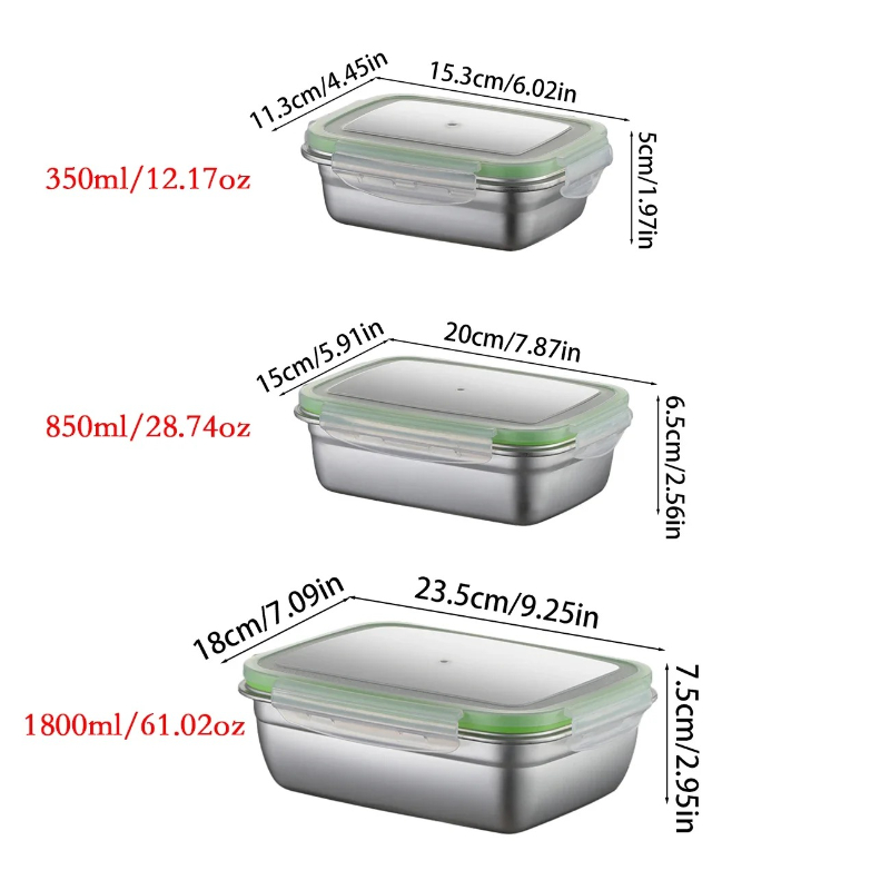 304 Paslanmaz Çelik Öğle Yemeğ - Set Food Storage incelemesi ve fiyatı