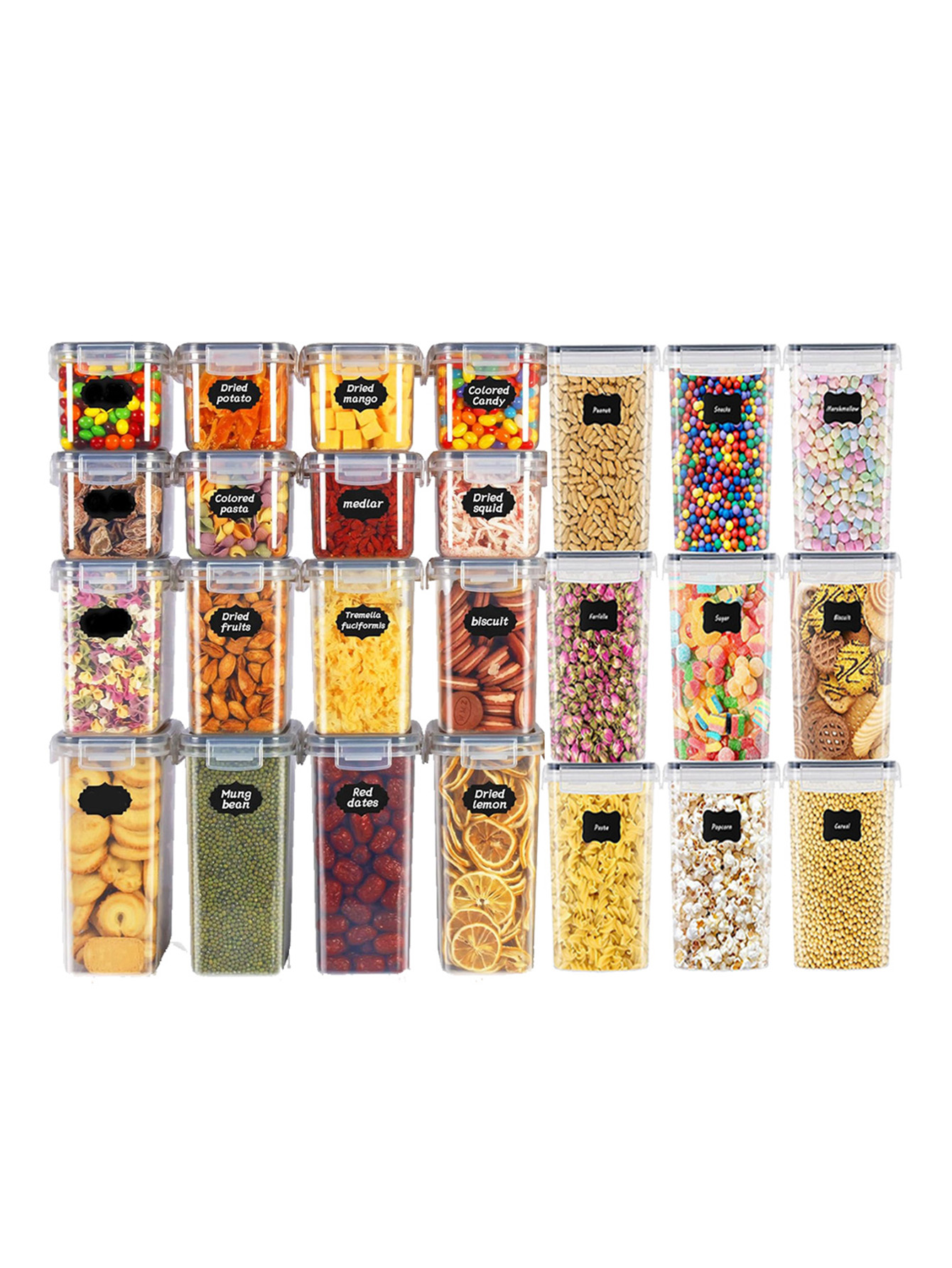 48 adet, Kapaklı Mühürlü Gıda  - Food Storage Jars Airtight incelemesi ve fiyatı