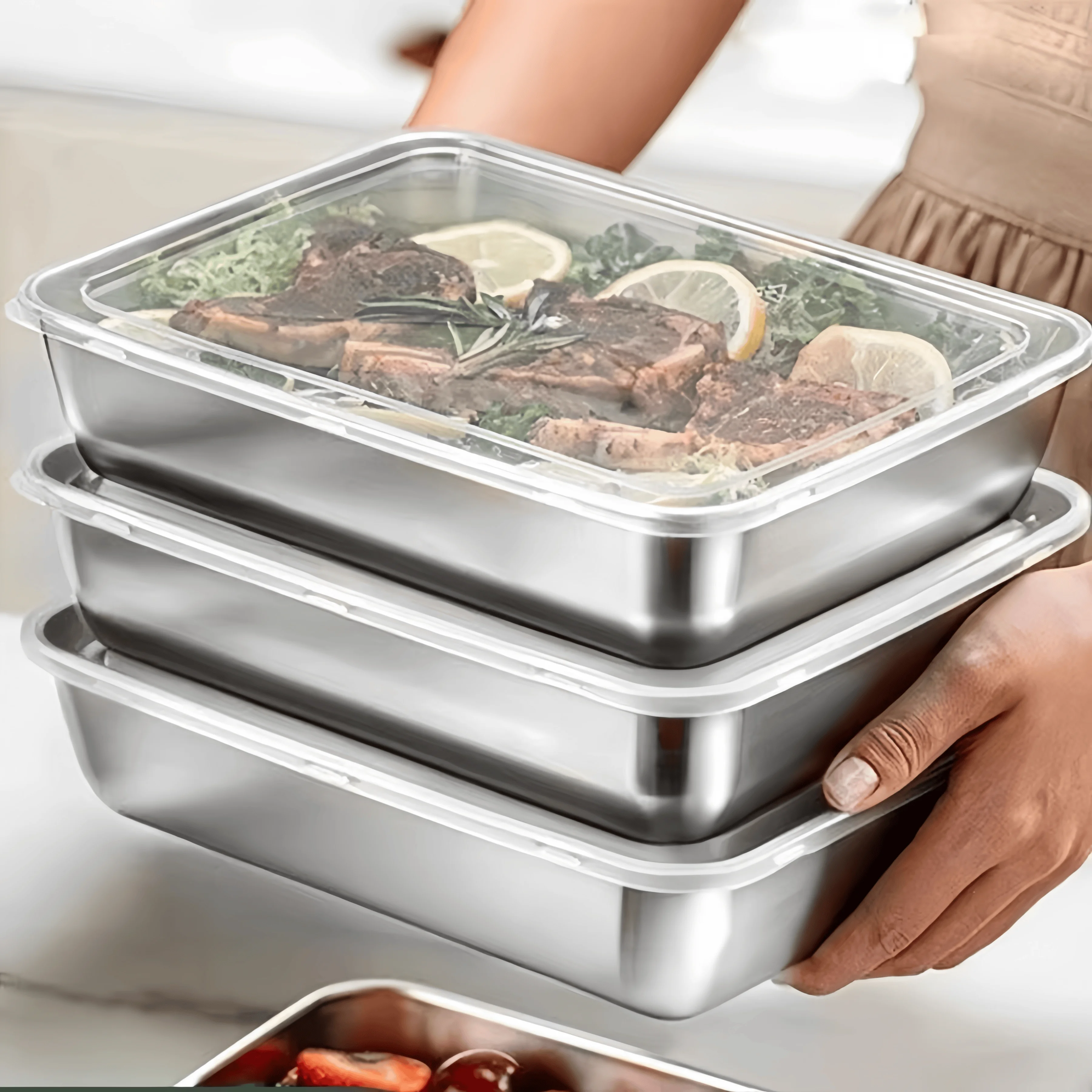 Paslanmaz Çelik Sızdırmaz Öğle - Food Storage Refrigerator incelemesi ve fiyatı